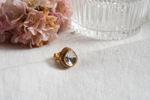 White Polki  Ring (6-287)(B)