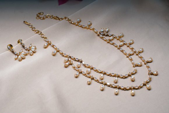 Polki necklace set (4-6919)(B)