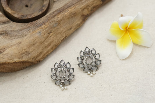 Oxidised studs Earring (1-2991) - JEWELSTYLE