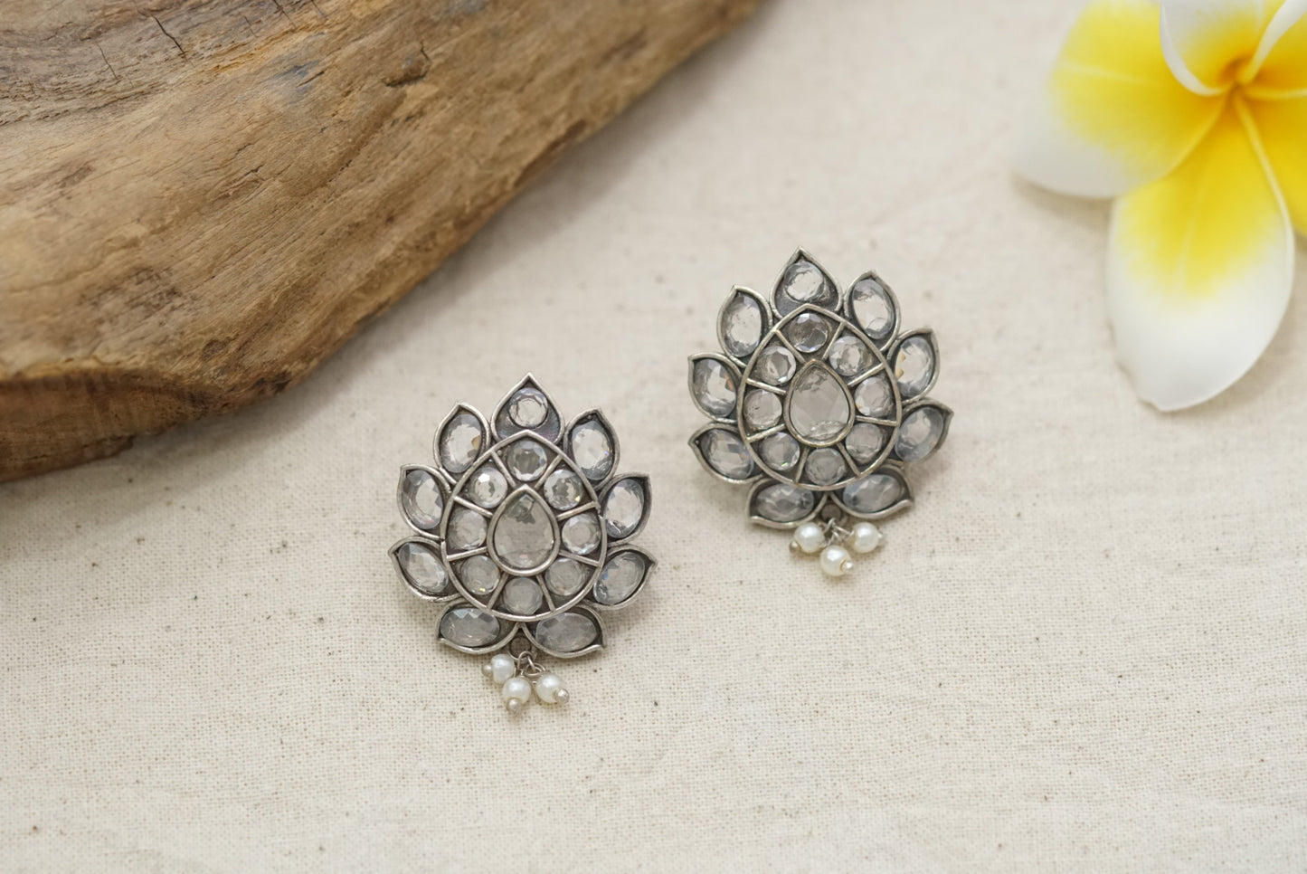 Oxidised studs Earring (1-2991) - JEWELSTYLE