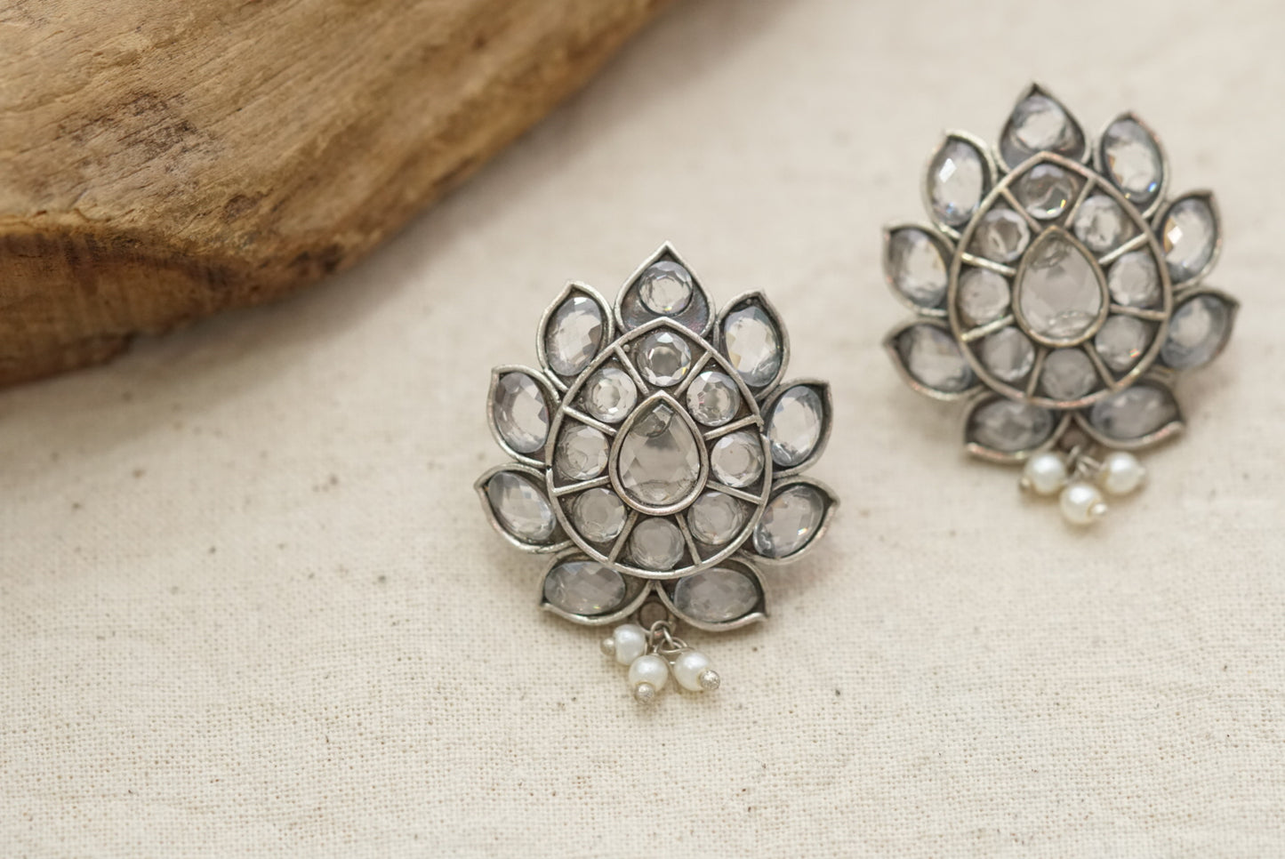 Oxidised studs Earring (1-2991) - JEWELSTYLE