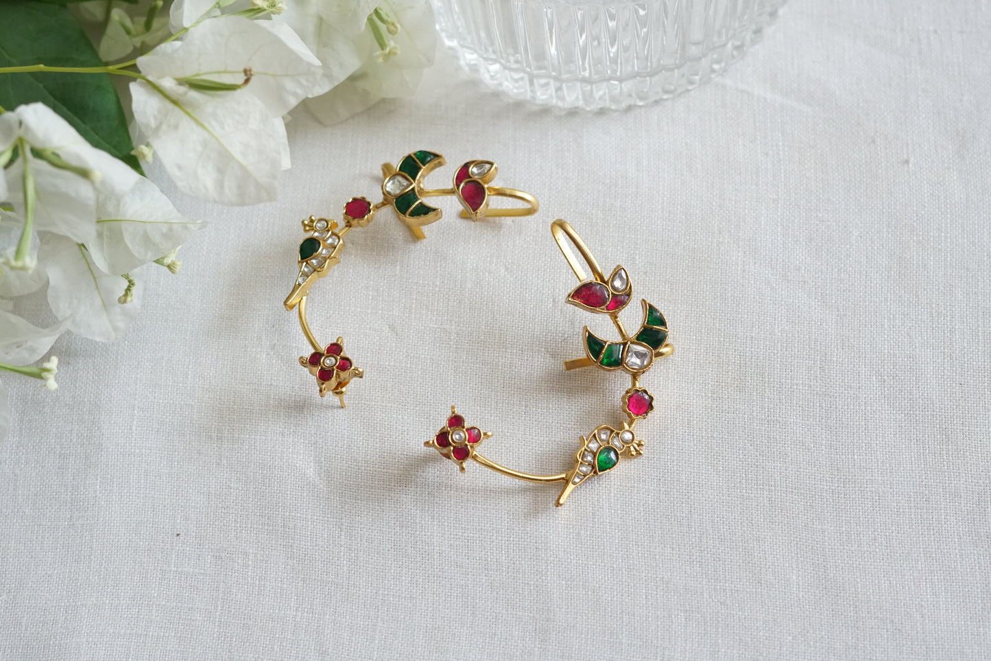 Kundan Earcuff Earrings (1-5275)(R)