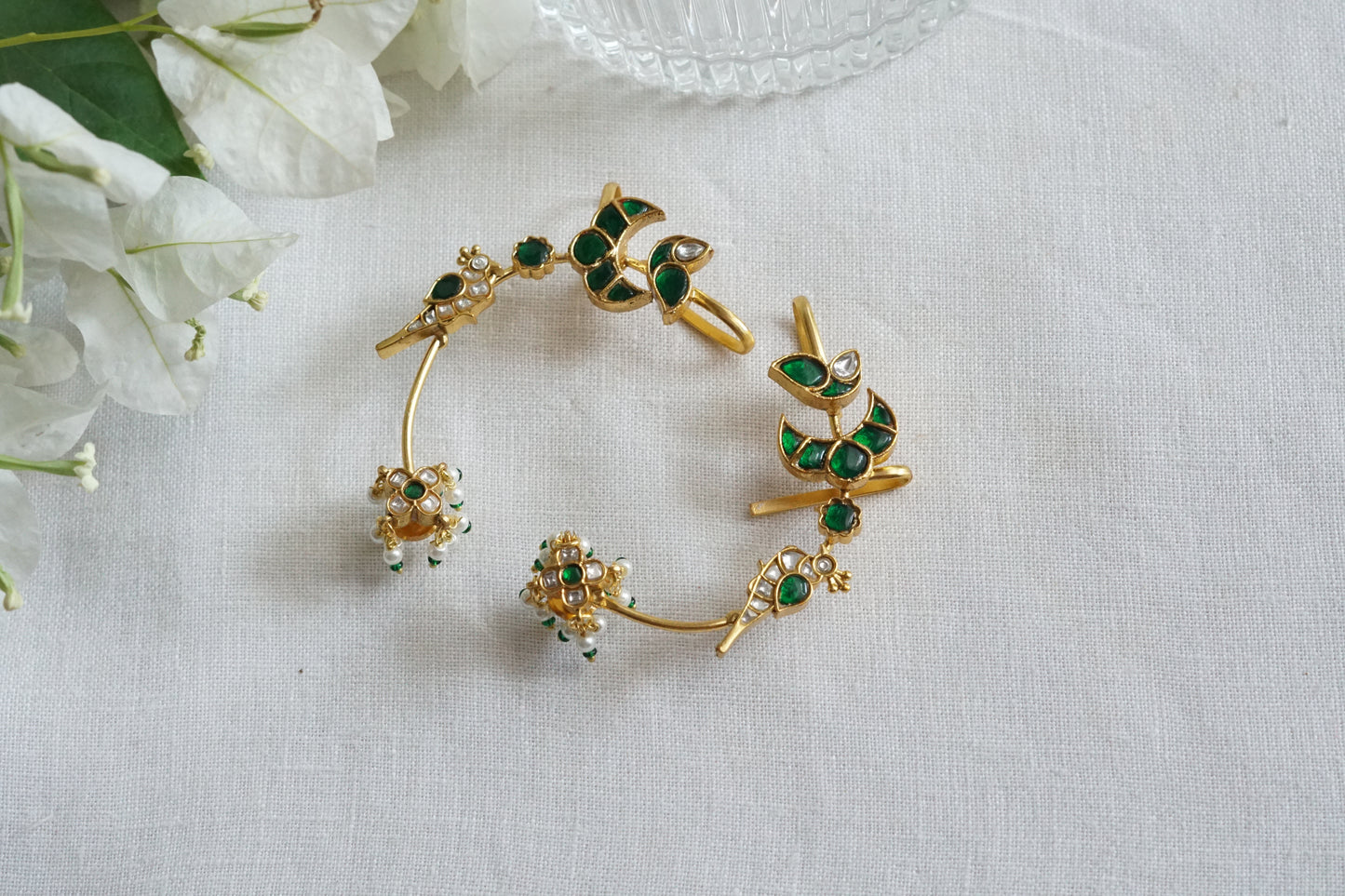 Kundan Earcuff Earrings (1-5277)(R)