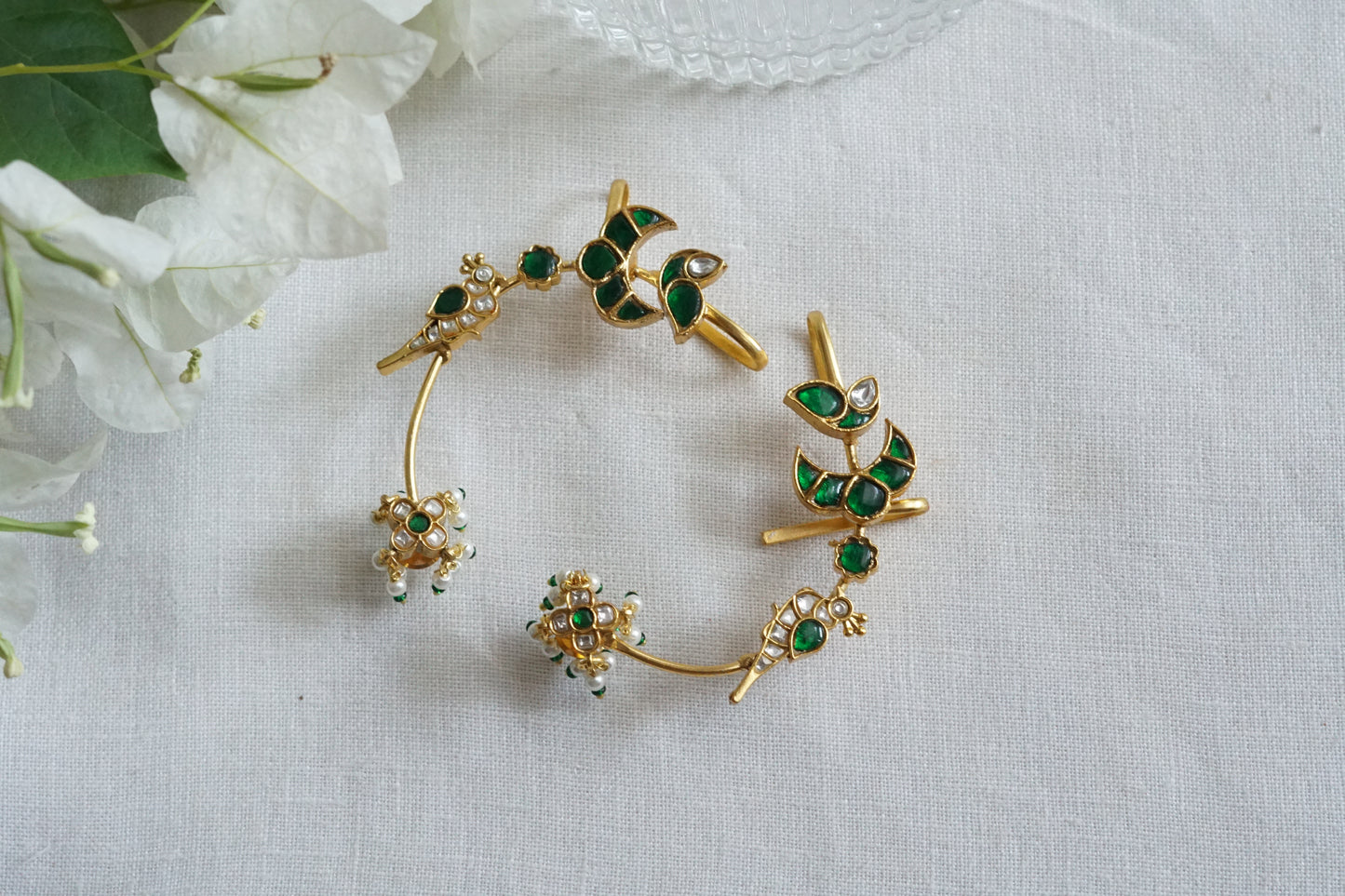 Kundan Earcuff Earrings (1-5277)(R)