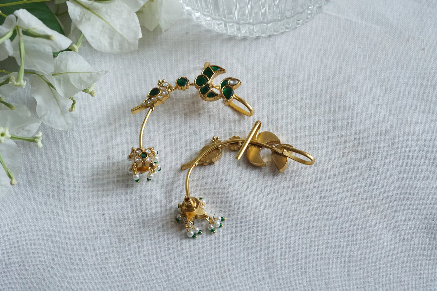 Kundan Earcuff Earrings (1-5277)(R)