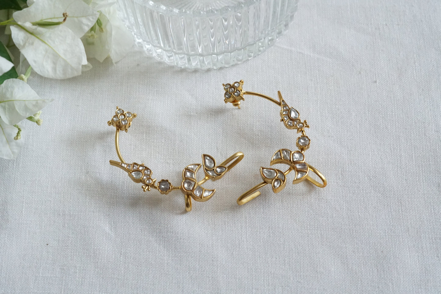 Kundan Earcuff Earrings (1-5278)(R)