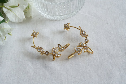 Kundan Earcuff Earrings (1-5278)(R)