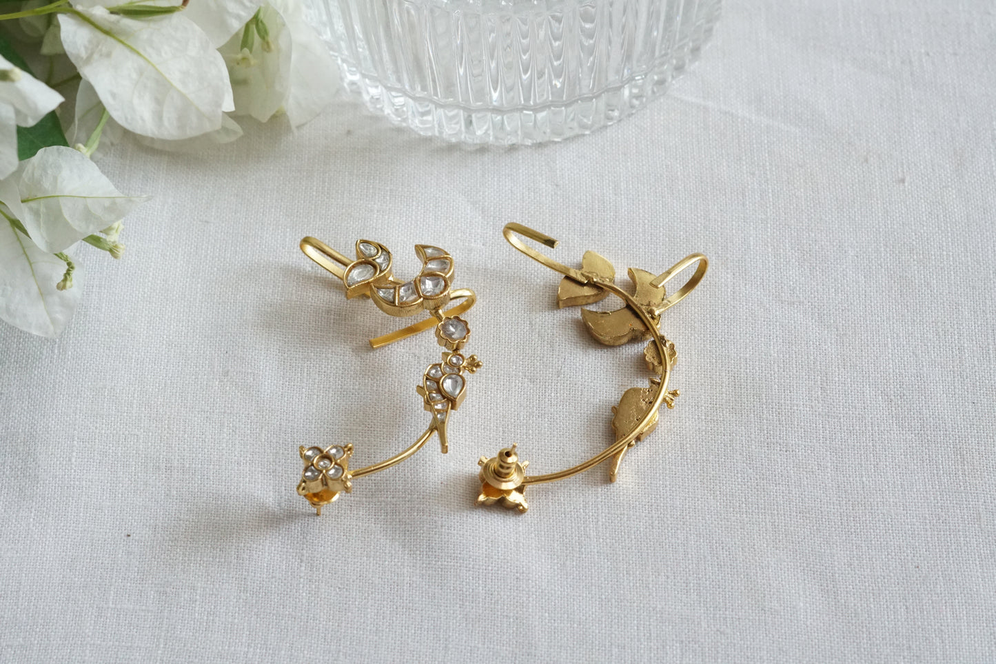 Kundan Earcuff Earrings (1-5278)(R)