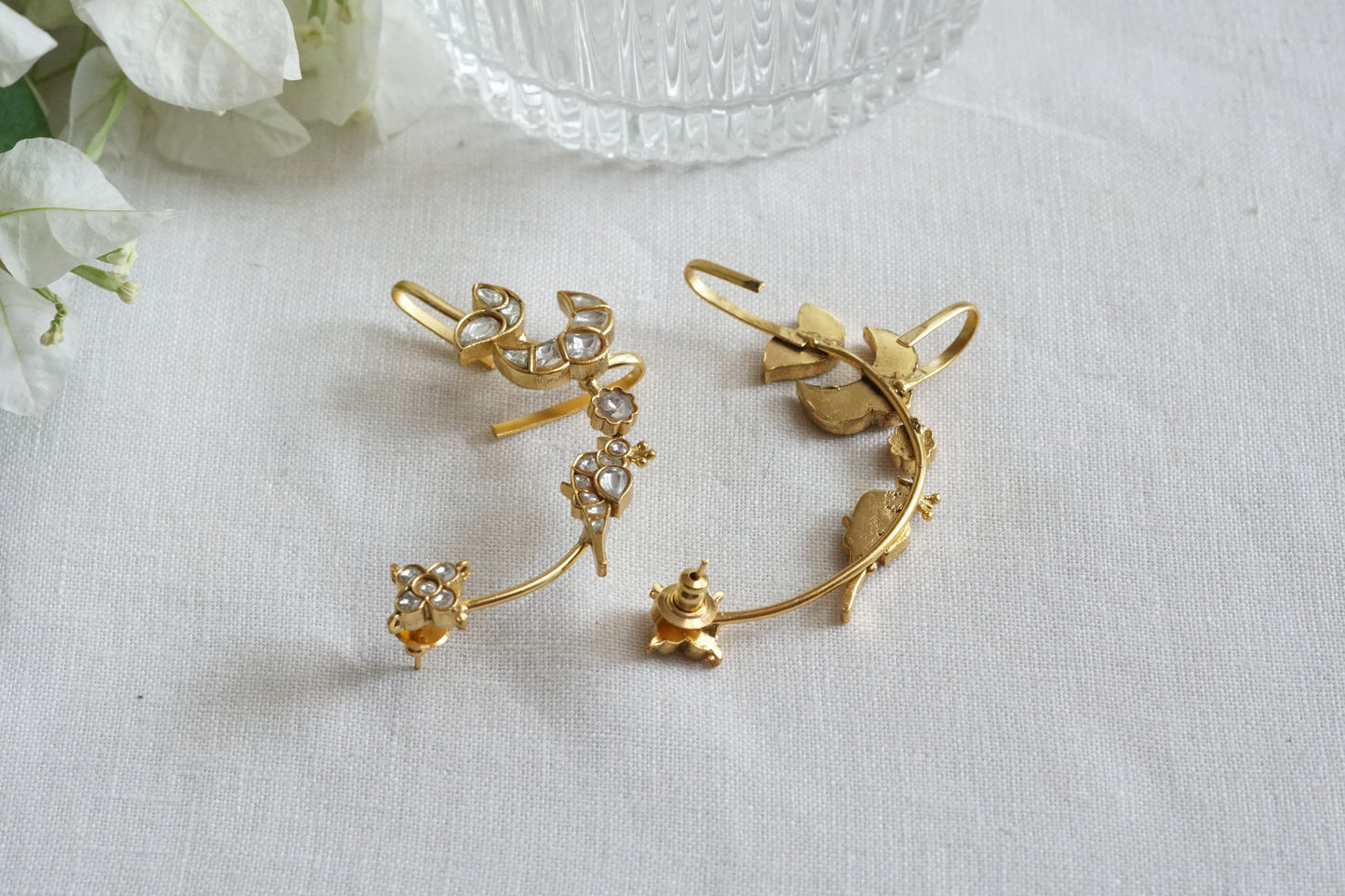 Kundan Earcuff Earrings (1-5278)(R)