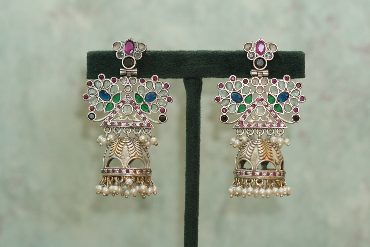 oxidised jhumki (1-2986)(offer piece)