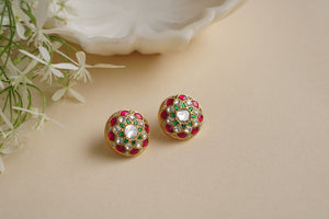 Kundan Studs (1-4475)(R)