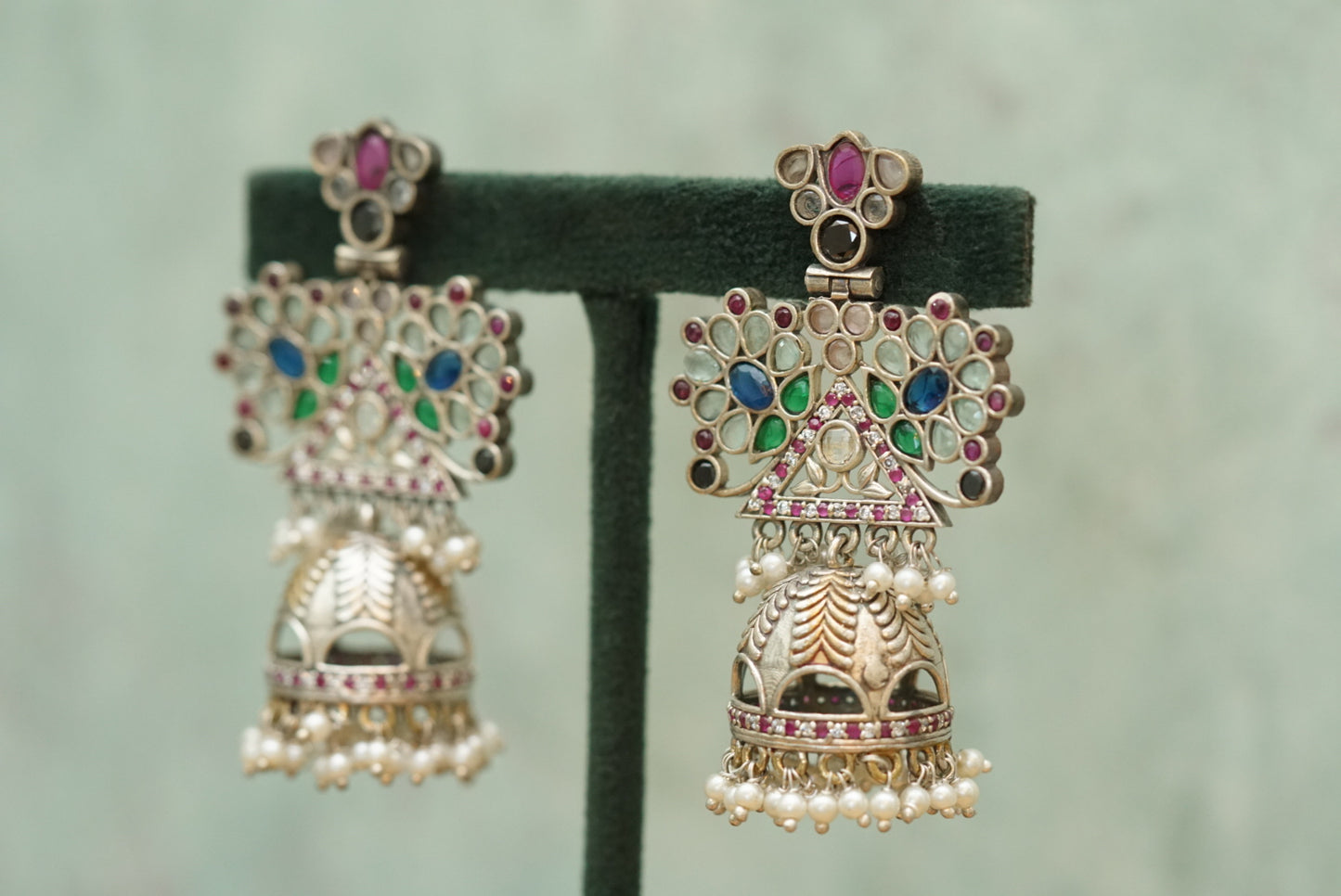 oxidised jhumki (1-2986)(offer piece)