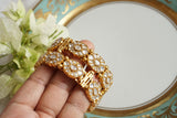 Kundan Bangle (3-473)(R)Size 2’4
