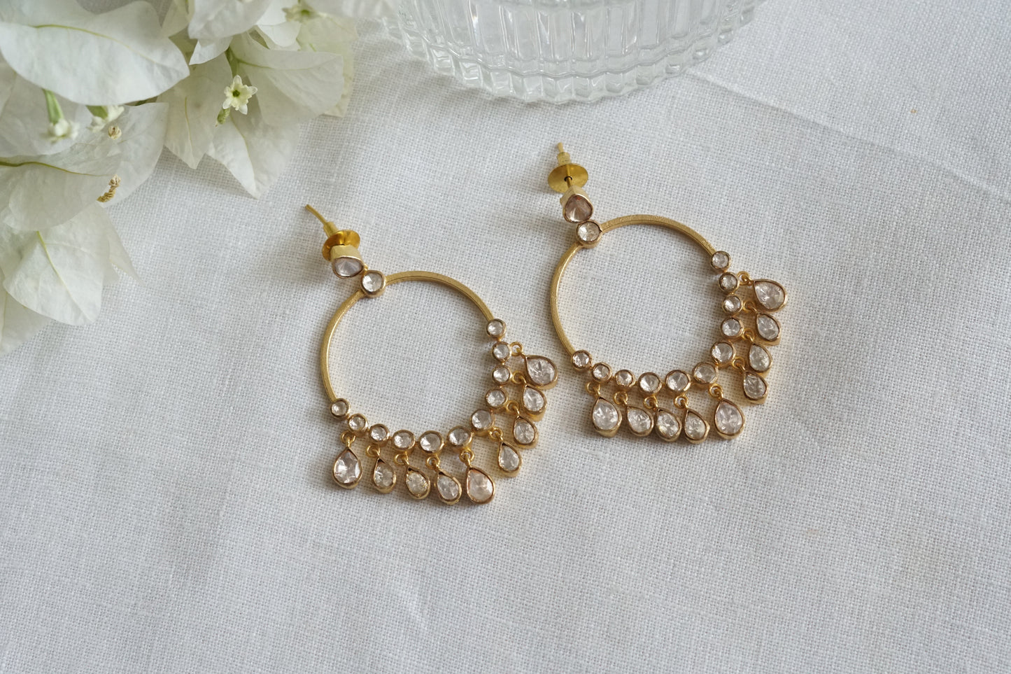 Mossainite Earrings(1-5285)(R)