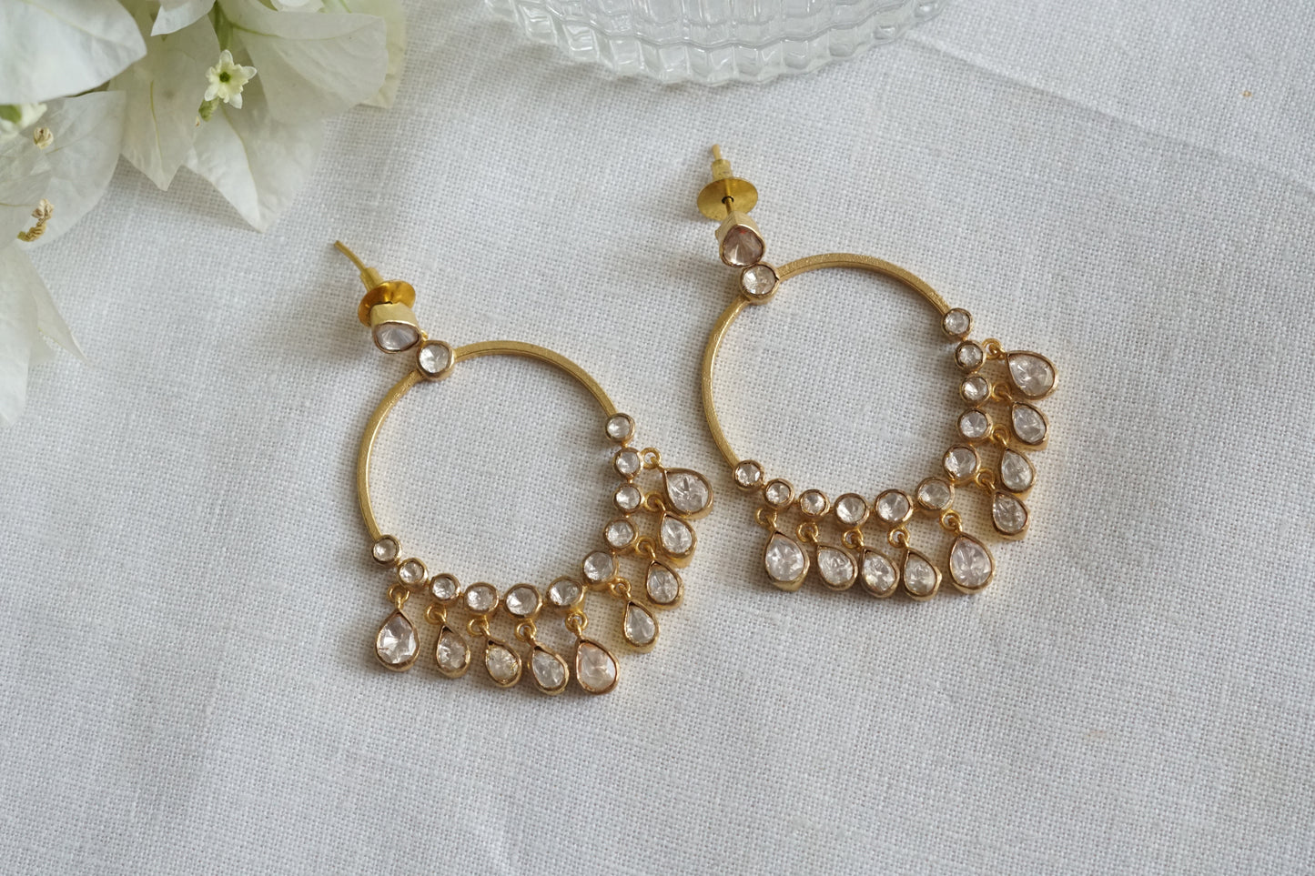Mossainite Earrings(1-5285)(R)