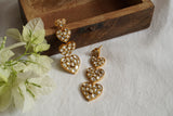 White Kundan Stone Earrings (1-4759)(R)