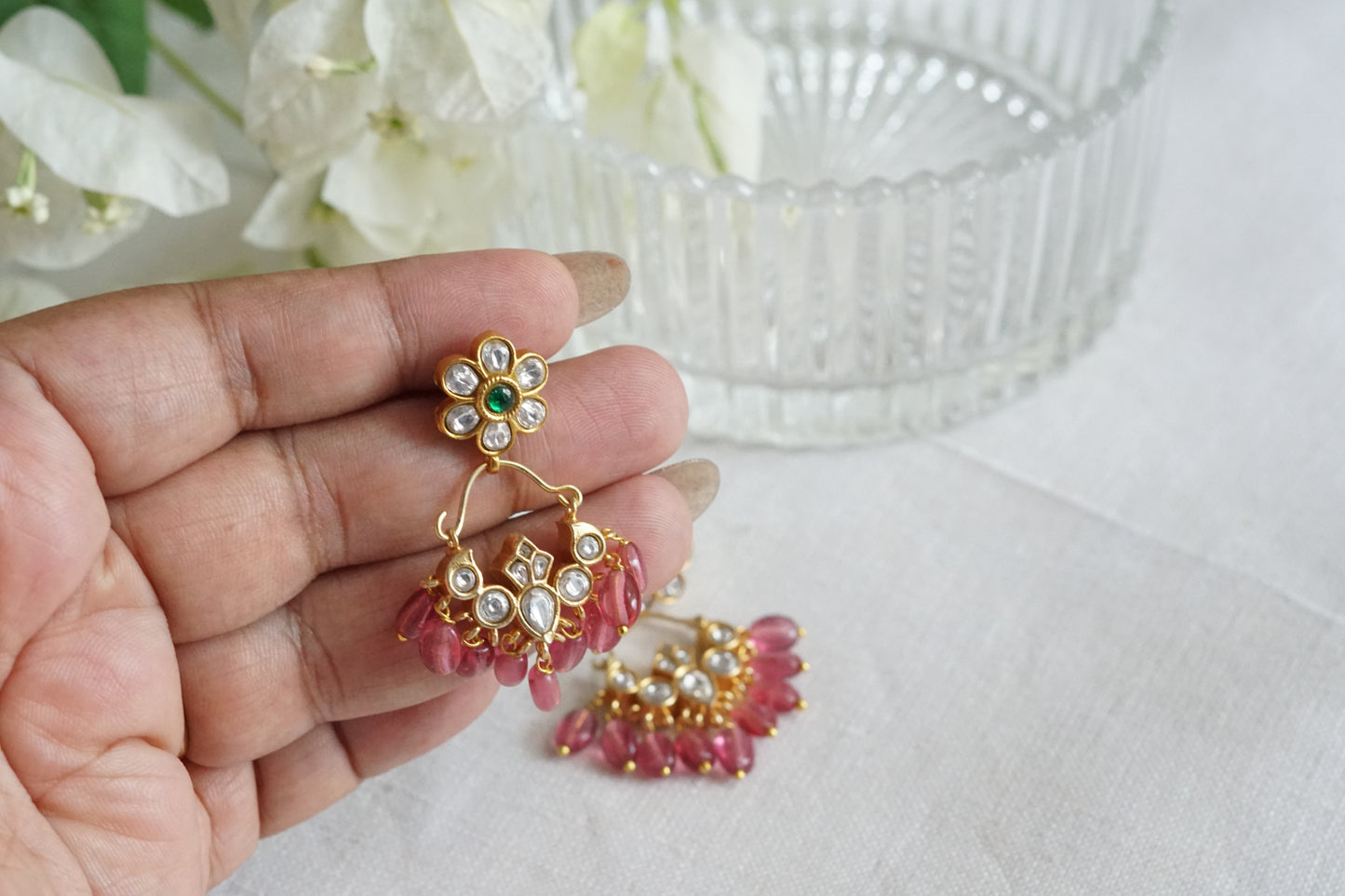 Kundan Earrings (1-5288)(R)