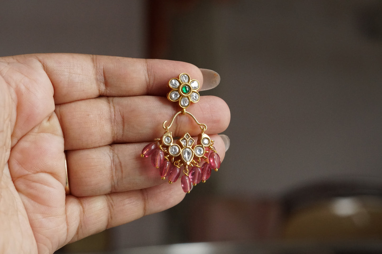 Kundan Earrings (1-5288)(R)