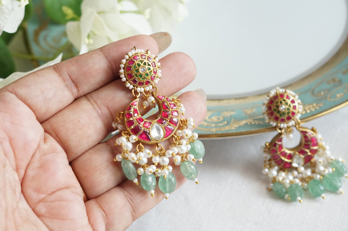 Kundan Earrings (1-5279)(R)