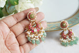 Kundan Earrings (1-5279)(R) - JEWELSTYLE
