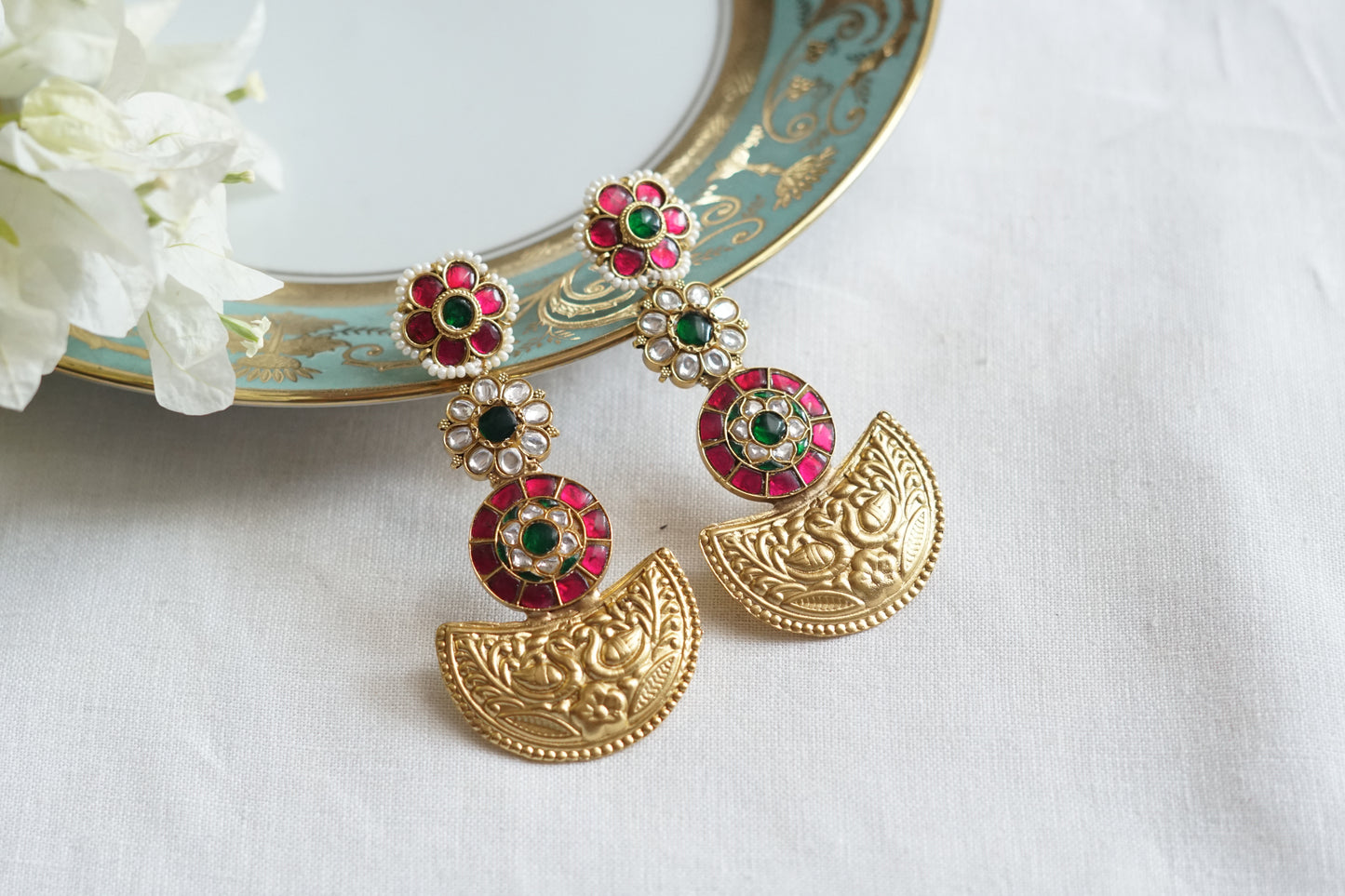 Kundan Earrings (1-5281)(R)