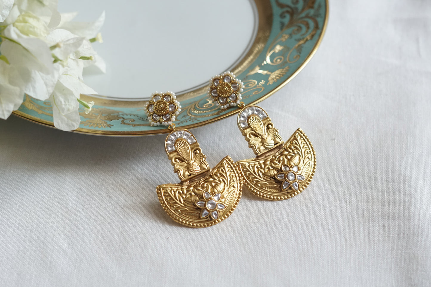 Kundan Earrings (1-5280)(R)