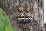 Purple Polki Jhumki (1-4486)(K)(offer piece)