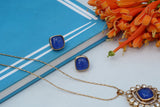 Polki pendant necklace set (4-6940)(B)