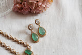Light Green  Polki Necklace Set (4-7883)(B)