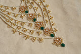 5 Line Kundan Ranihaar Necklace (4-8639)(R)