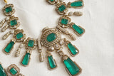 Polki Necklace Set (4-9300)(B) - JEWELSTYLE