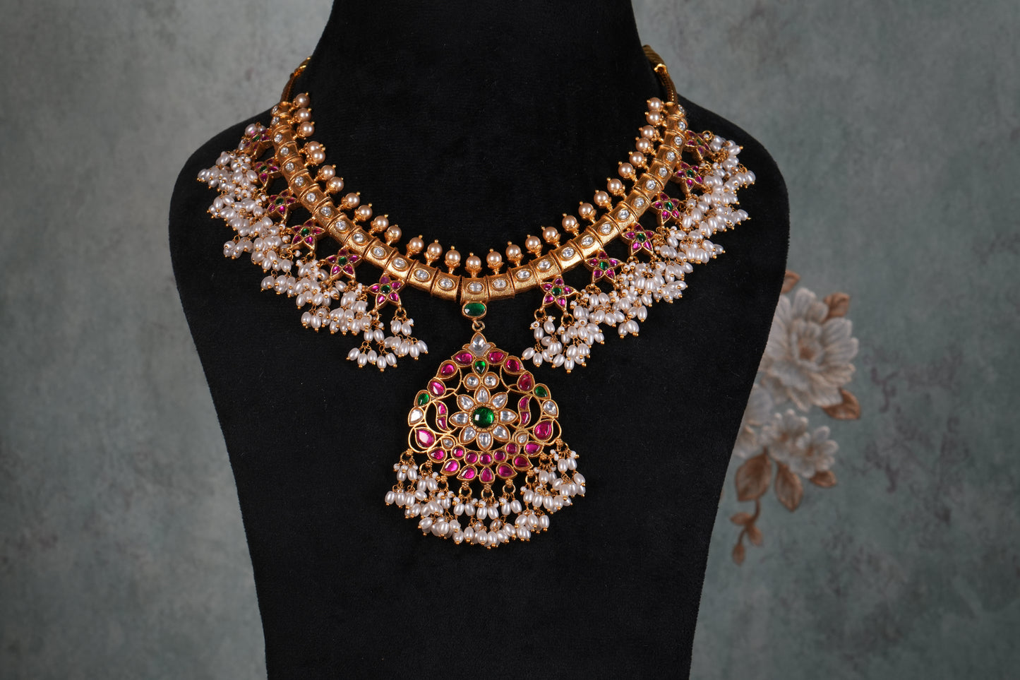 Kundan Necklace( 4-9210)(K)