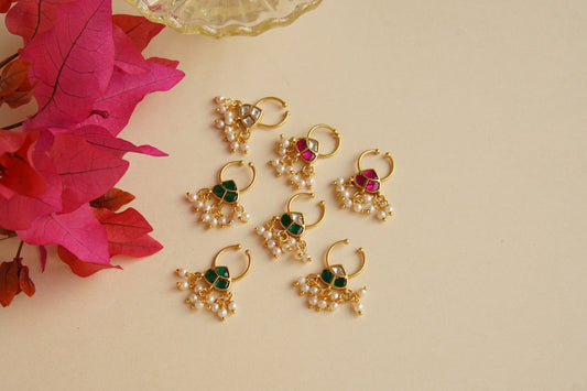Kundan Septum Nosering (2-238)(AK) - JEWELSTYLE
