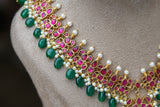 Kundan necklace set (4-5832)(R)