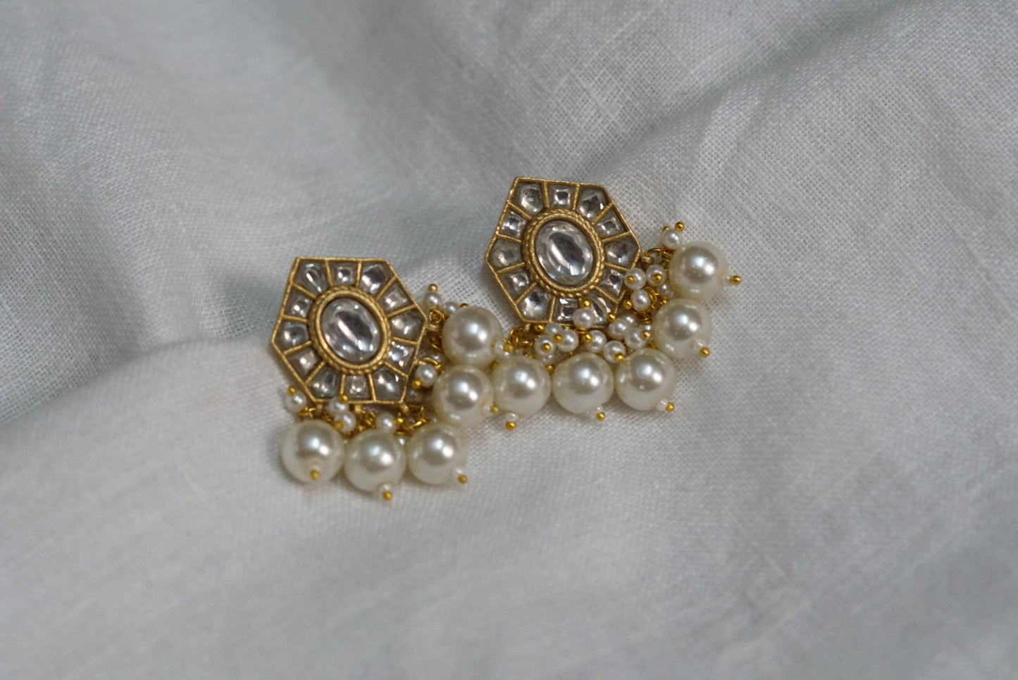 Kundan earring (1-3173)(R)(OFFER PIECE) - JEWELSTYLE