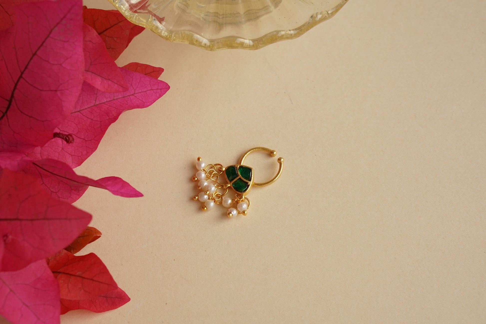 Kundan Septum Nosering (2-238)(AK) - JEWELSTYLE