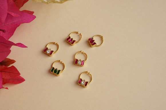 Kundan Septum Nosering (2-239)(AK)