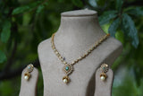 Kundan necklace set (4-5838)(AK)(FLAT PRICE)