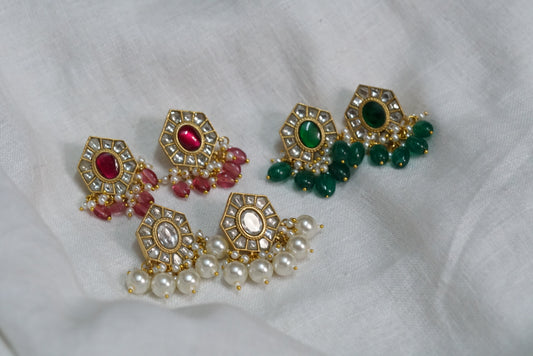 Kundan earring (1-3173)(R)(OFFER PIECE)