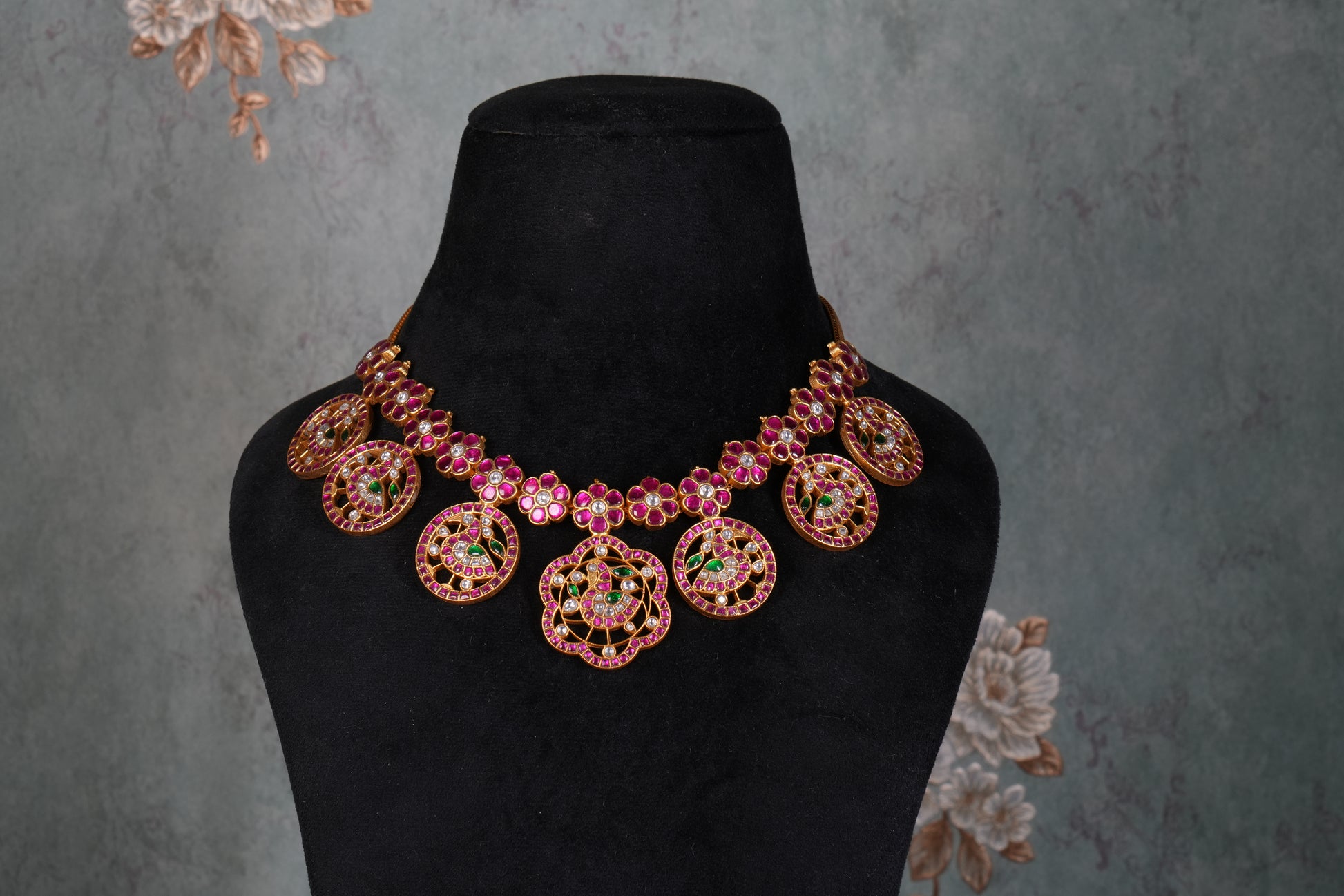 Kundan Necklace( 4-9207)(K) - JEWELSTYLE