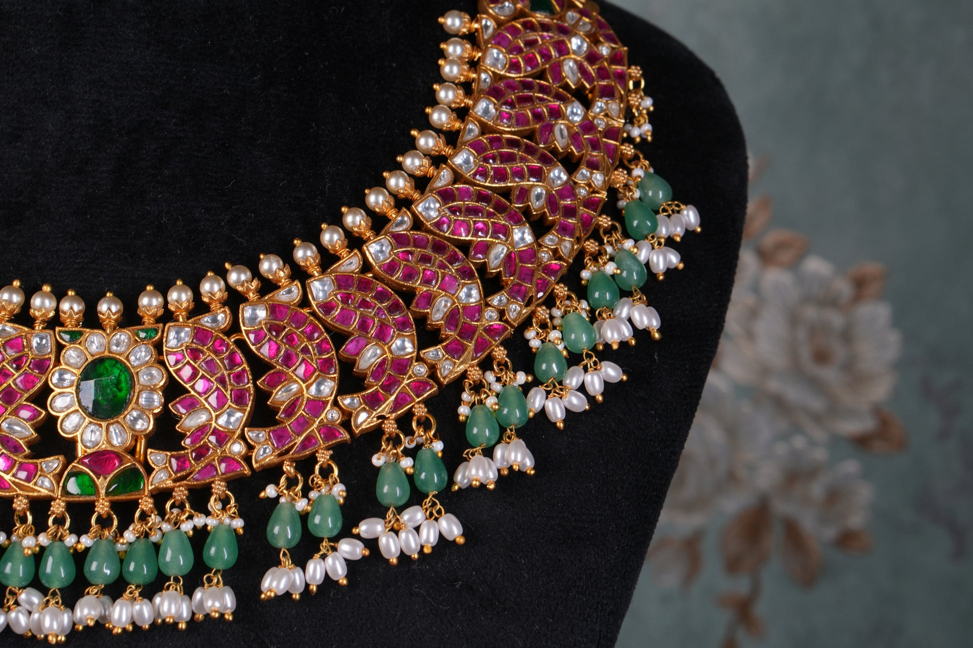 Kundan Necklace( 4-9206)(K) - JEWELSTYLE