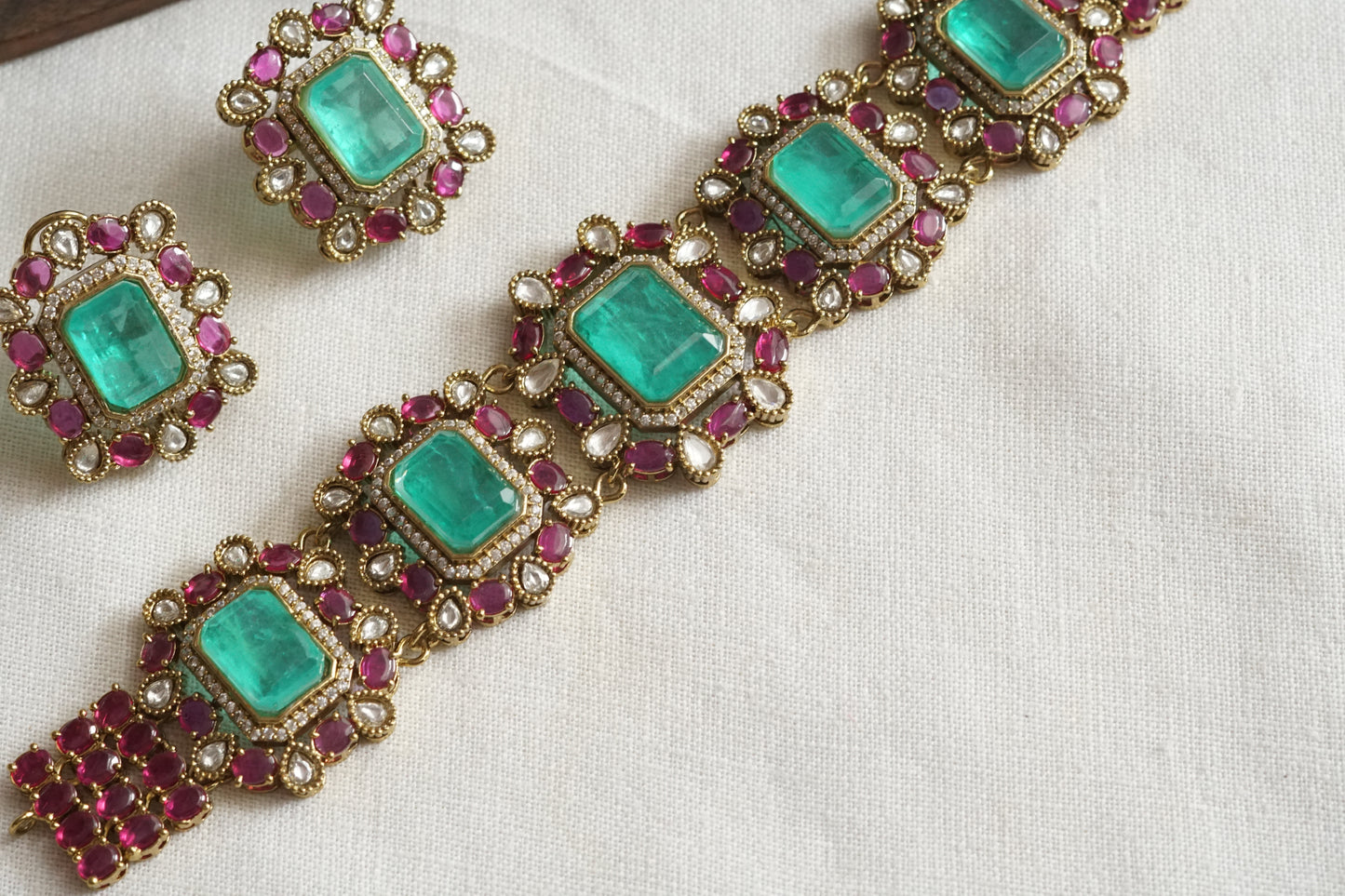 Polki Choker Set (4-9299)(A)
