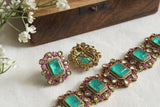 Polki Choker Set (4-9299)(A) - JEWELSTYLE
