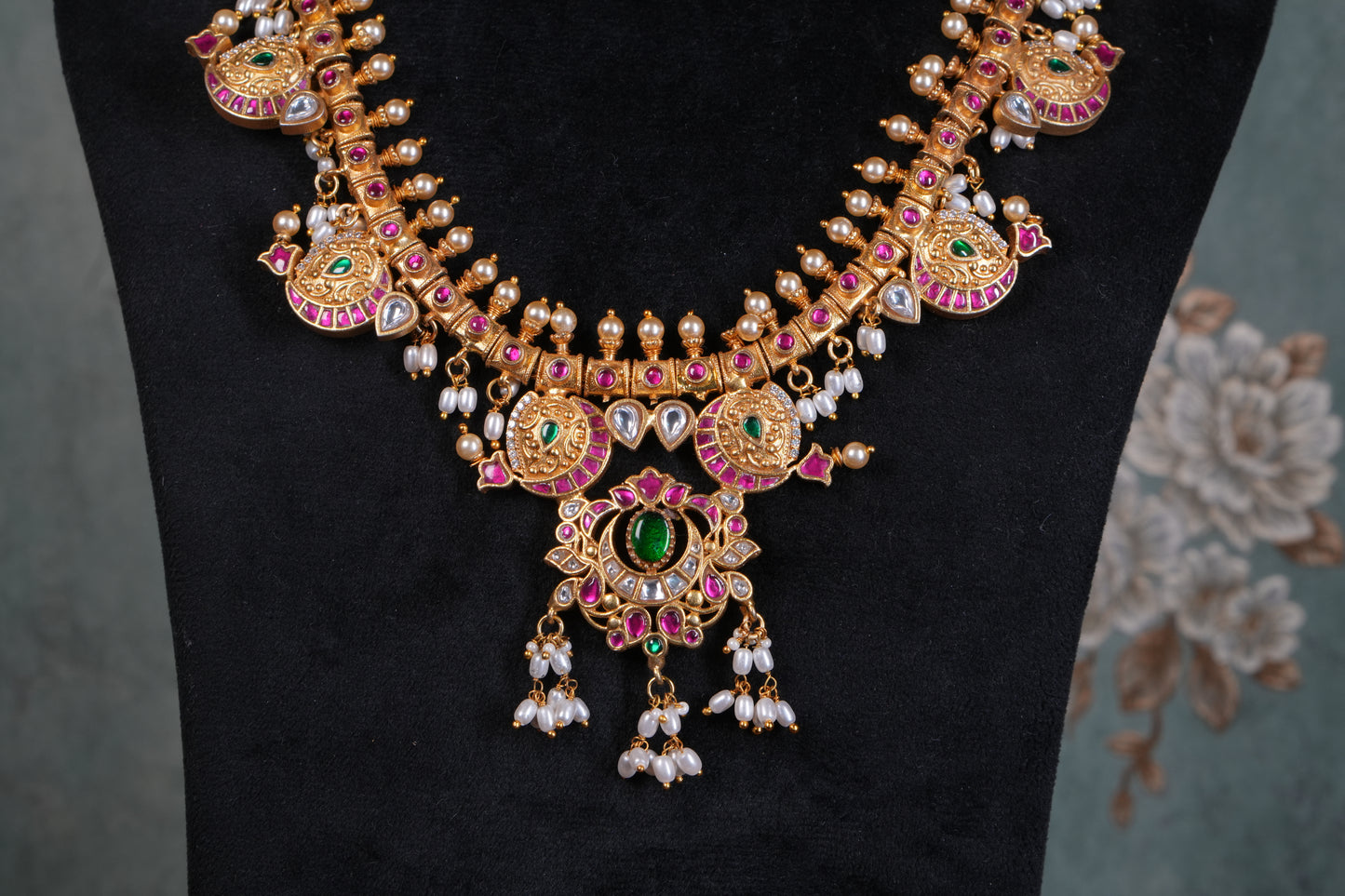 Kundan Necklace(4-9217)(K)