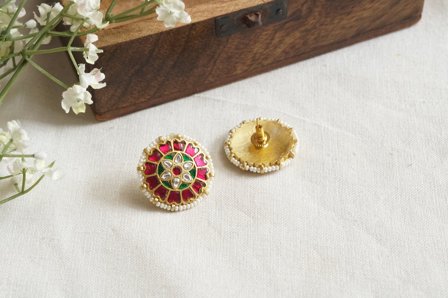 Kundan Studs (1-5295)(A)
