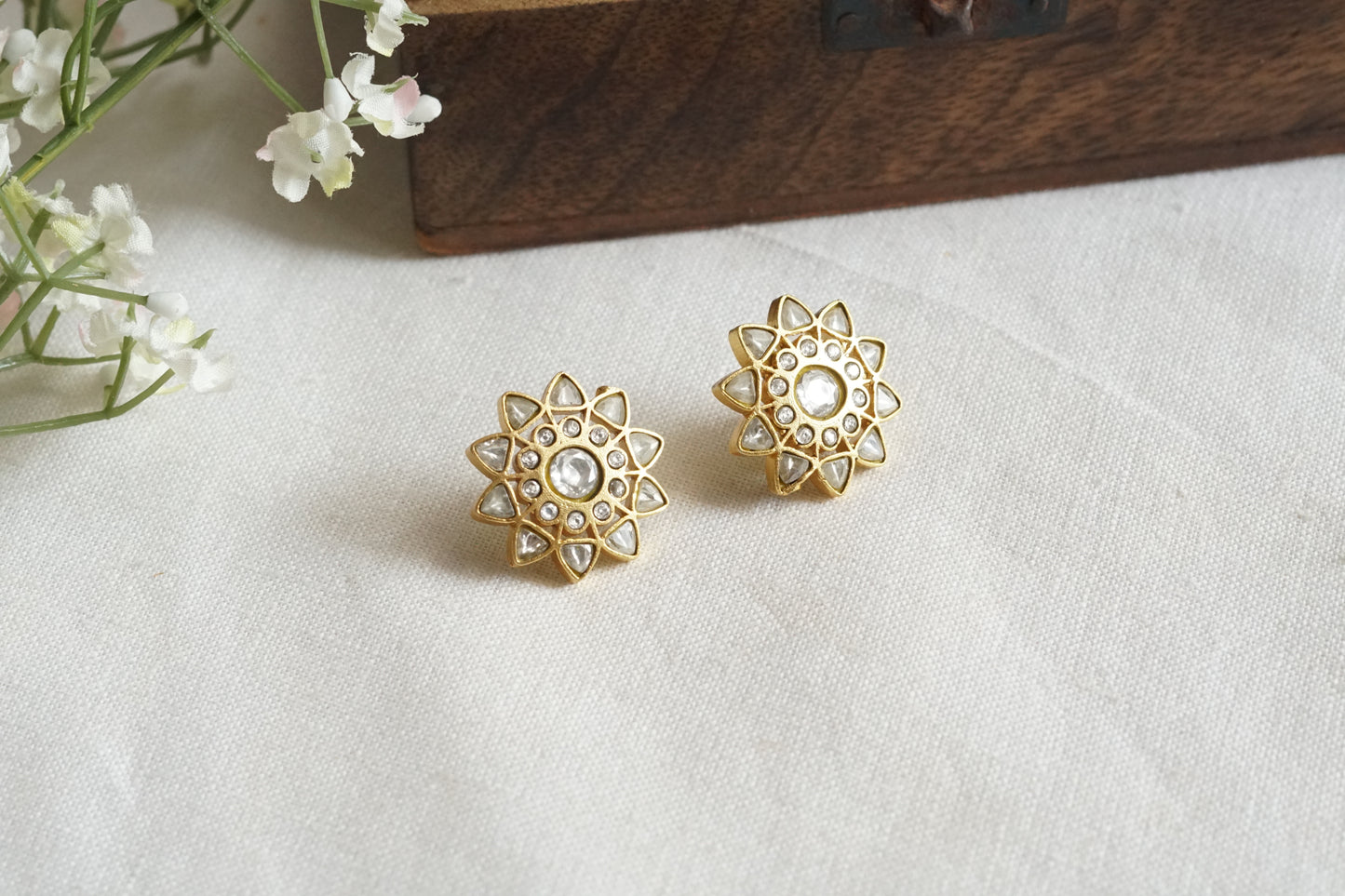 Kundan Studs (1-5296)(A)