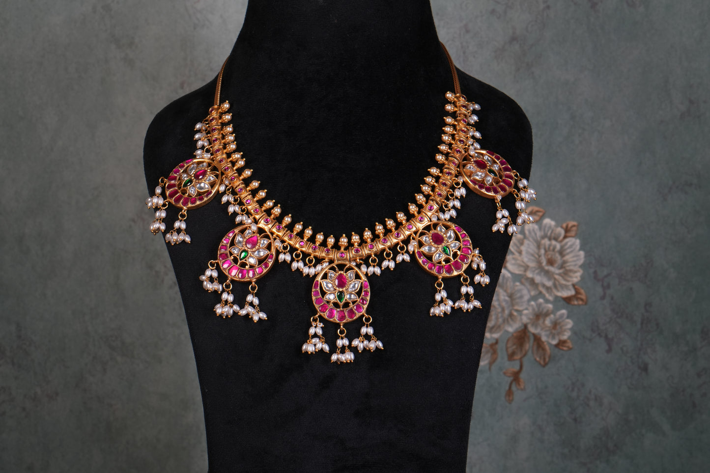 Kundan Necklace( 4-9209)(K)