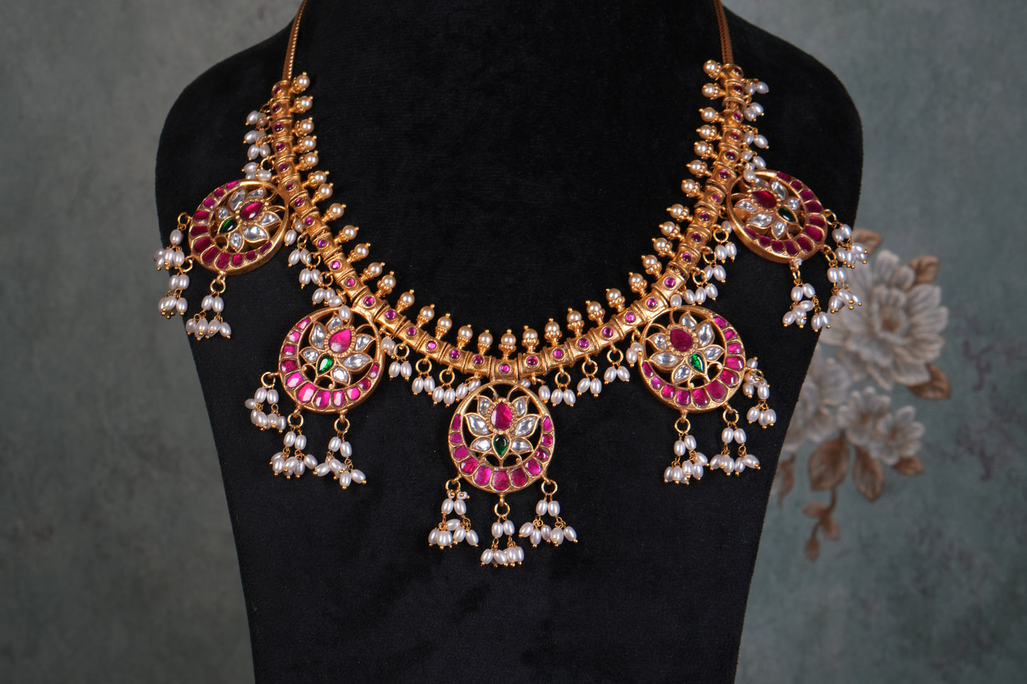 Kundan Necklace( 4-9209)(K)