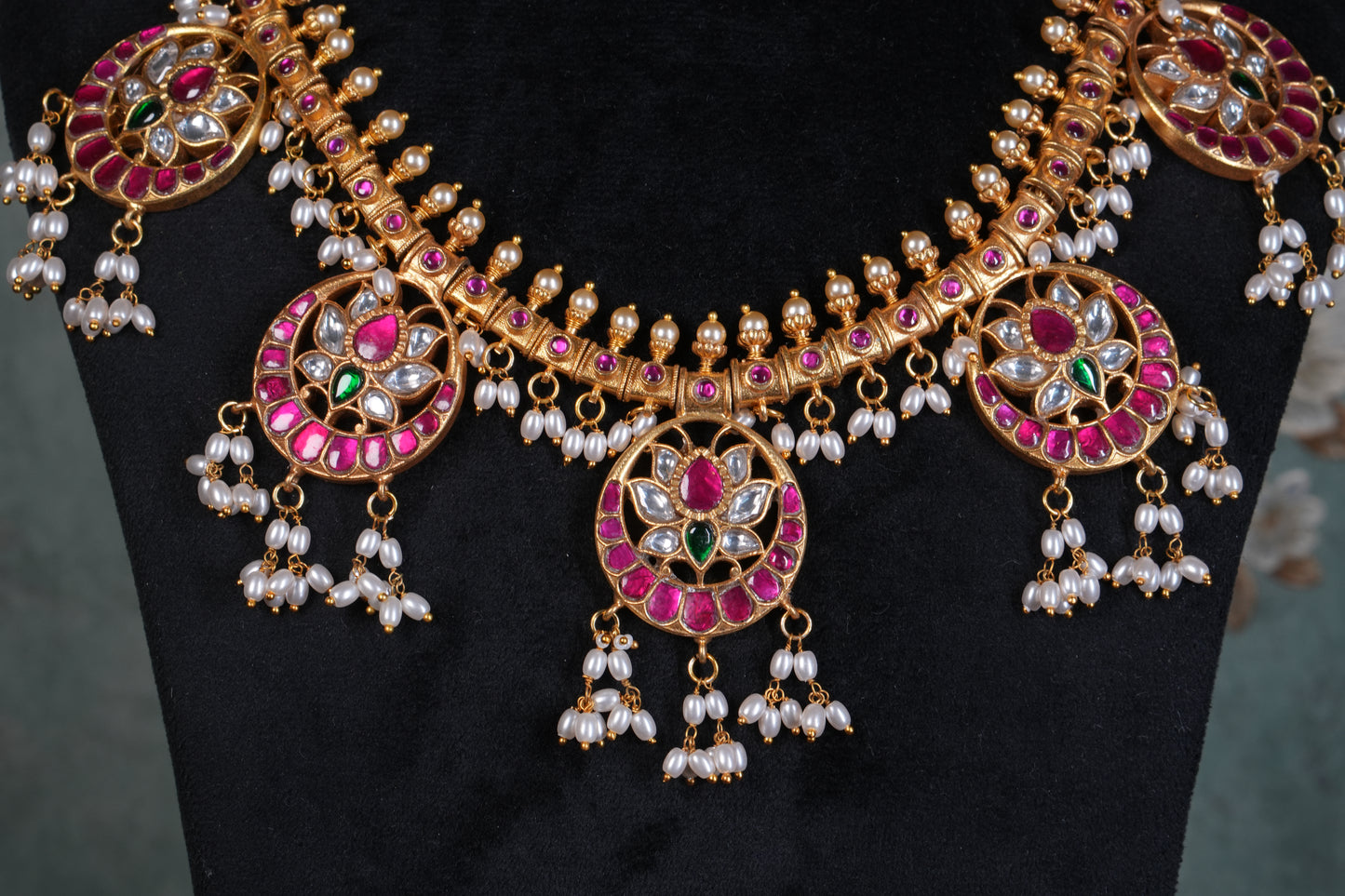 Kundan Necklace( 4-9209)(K)