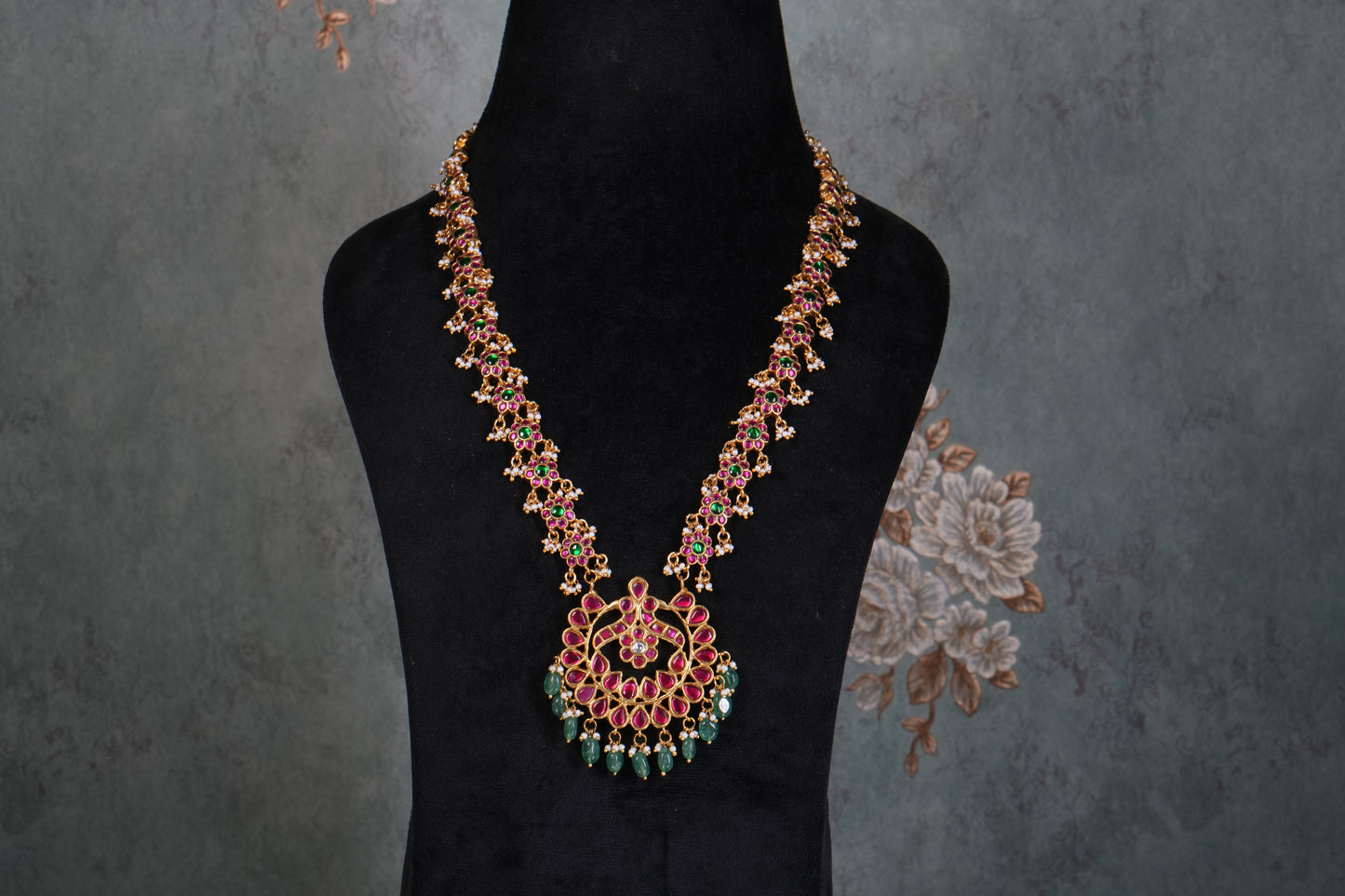 Kundan Pendant Necklace( 4-9203)(K)